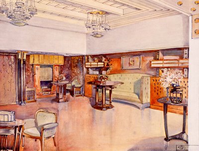 Living Room, 1905 by Alfred Grenander